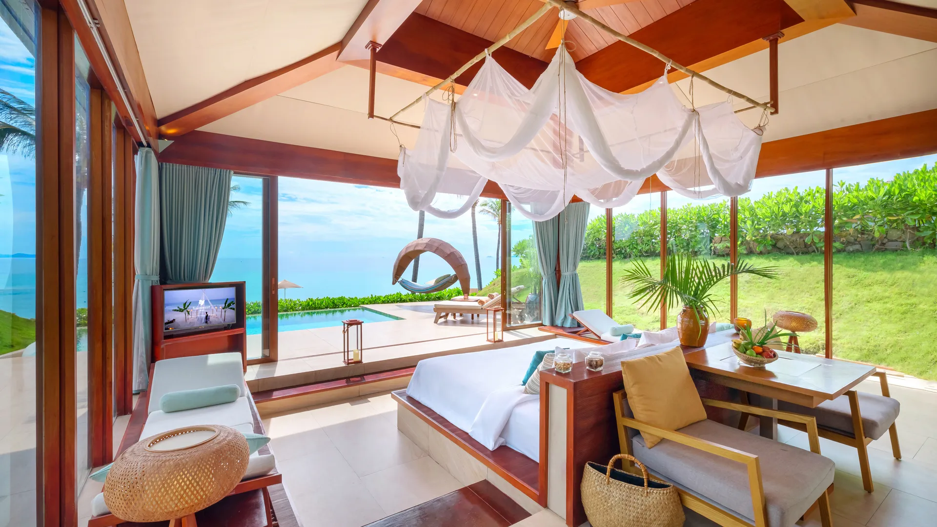 Beach Front Pool Villa - Schlafzimmer